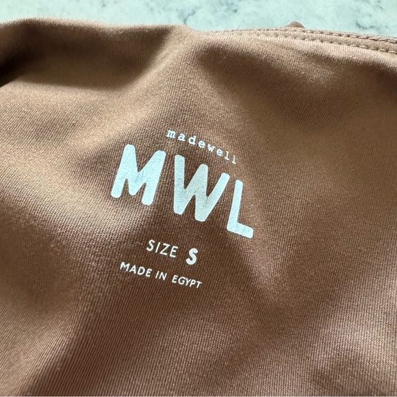 Like New! Madewell MWL High-Rise Flex Flare Leggings  - Coffee Brown - Picture 7 of 8